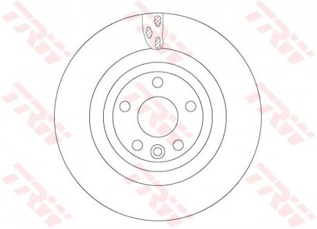 Диск гальмівний JAGUAR F-Pace/I-Pace "F R=325mm "15>> TRW DF6706S