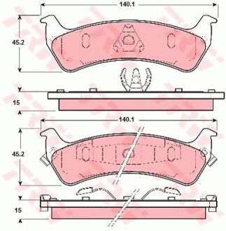 Гальмівні колодки TRW GDB1238