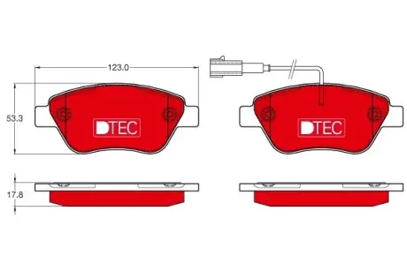Гальмівні колодки, дискові TRW GDB1654DTE