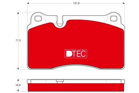 Гальмівні колодки TRW GDB1670DTE