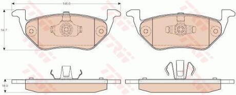 Гальмівні колодки TRW GDB1754