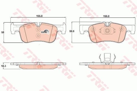 Тормозные колодки TRW GDB1935