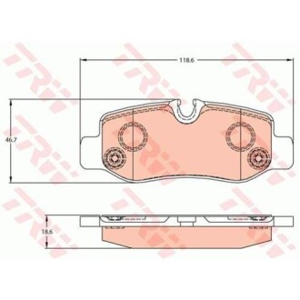 Гальмівні колодки TRW GDB2102