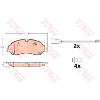 Тормозные колодки TRW GDB2117