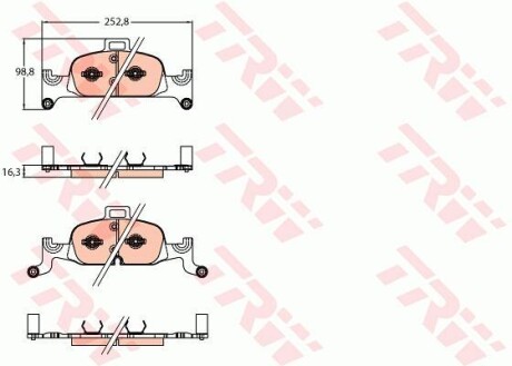 Тормозные колодки TRW GDB2126