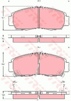 - Тормозные колодки для дисков TRW GDB3240