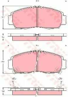 - Тормозные колодки для дисков TRW GDB3240