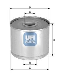 Топливный фильтр UFI 24.360.01