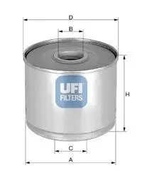 Топливный фильтр UFI 24.360.01
