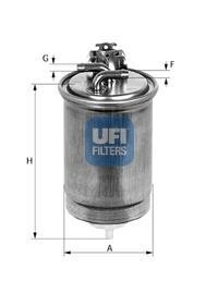 Паливний фільтр UFI 24.400.00