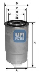 Топливный фильтр UFI 24.528.01