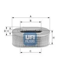 Воздушный фильтр UFI 27.196.00