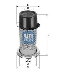 Фільтр повітряний 155x213x196x15x88 (СПЕЦВИКУП) UFI 2732700