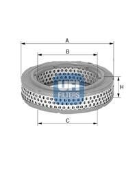 Фільтр повітряний opel kadett 1.0-1.3 --85, vw golf 1.1-1.3 --83, polo 0.9-1.3 --86 (СПЕЦВИКУП) UFI 27.734.00