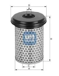 Фільтр повітряний IVECO D=277-10 d=227-126.5 h=305 (mm) (СПЕЦВИКУП) UFI 2789100
