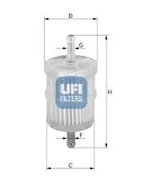 Комплект паливних фільтрів UFI 31.001.00