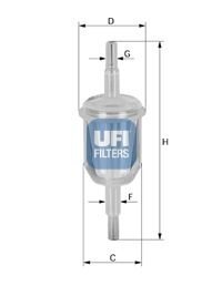 Паливний фільтр UFI 31.009.70