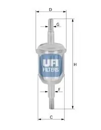 Паливний фільтр UFI 31.009.70