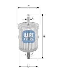 Топливный фильтр UFI 31.010.00