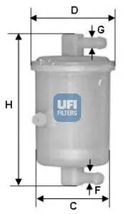 Топливный фильтр UFI 31.017.01