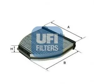 Фільтр салону вугільний UFI 54.163.00
