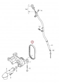 Пас ГРМ зубчастий VAG 03L115264A