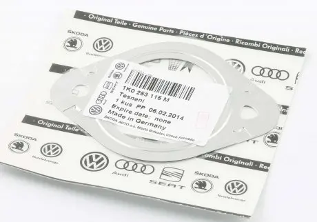 Прокладка глушника VW Passat, Jetta (06-), Caddy, Polo, Golf/Audi A3/Skoda Octavia (04-), Superb 1.2, 1.4, 1.5 (08-) VAG 1K0253115M