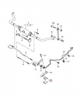 Втулка стабилизатора Втулка стабилизатора VAG 7L0411313G