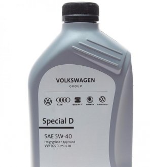 Олива Special D SAE 5W40 (1 Liter) VAG GS55505M2