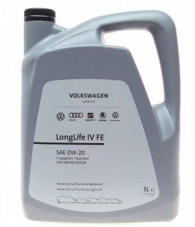 Олива LongLife IV SAE 0W20 (5 Liter) VAG GS60577M4