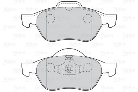 Гальмівні колодки дискові VAG/RENAULT A1/A3/Megane/Scenic/Fabia/Octavia/Bora/Golf "1,0-2,0 "F "96>> Valeo 301026