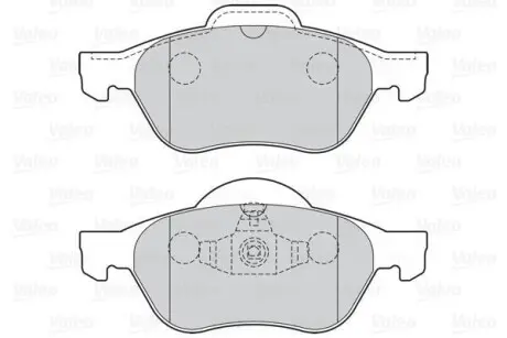 Гальмівні колодки дискові VAG/RENAULT A1/A3/Megane/Scenic/Fabia/Octavia/Bora/Golf "1,0-2,0 "F "96>> Valeo 301026