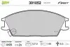 Гальмівні колодки дискові HYUNDAI Accent/Getz/Lantra/Pony/SCoupe &quot;1,1-1,6 &quot;F &quot;89-10 Valeo 301052 (фото 1)