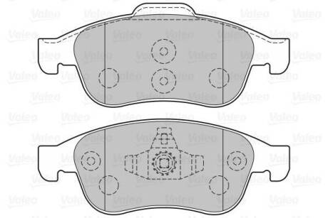 Гальмівні колодки дискові DACIA/RENAULT Dokker/Duster/Lodgy/Captur/Megane/Scenic "1,2-2,0 "F "08>> Valeo 301059