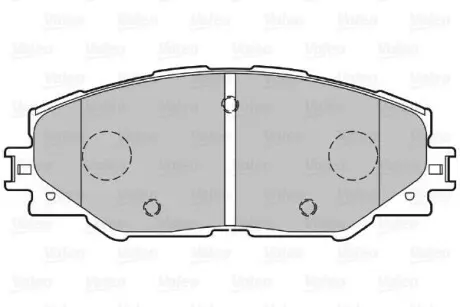 Гальмівні колодки дискові TOYOTA Auris/Prius/Rav4 "1,8-2,5 "F "06>> Valeo 301078