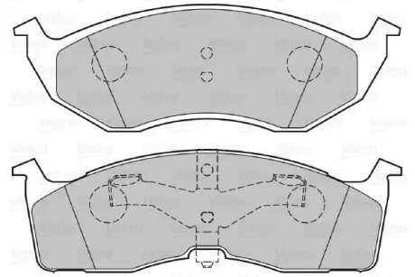 Гальмівні колодки дискові CHRYSLER Vision/Voyager "2,0-3,8 "F "93-01 Valeo 301556