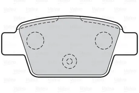Гальмівні колодки дискові ALFA/FIAT/LANCIA Mito/Bravo/Multipla/Stilo/Delta "1,2-2,4 "R "99>> Valeo 301633