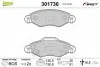 Гальмівні колодки дискові TOYOTA Yaris &quot;1,0-1,4 &quot;F &quot;99-05 Valeo 301736 (фото 1)