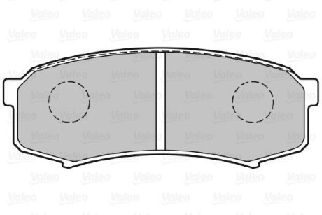 Гальмівні колодки дискові MITSUBISHI/TOYOTA Pajero/LandCruiser/Prado "2,4-4,5 "R "84>> Valeo 301777