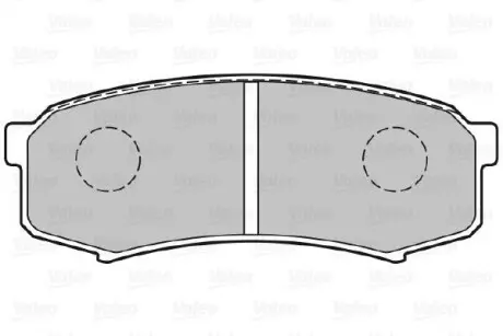 Гальмівні колодки дискові MITSUBISHI/TOYOTA Pajero/LandCruiser/Prado "2,4-4,5 "R "84>> Valeo 301777