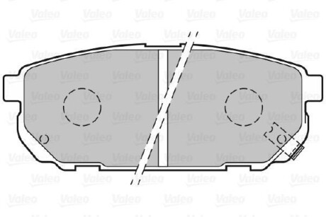 Гальмівні колодки дискові KIA Sorento "2,4-3,5 "R "02>> Valeo 301823