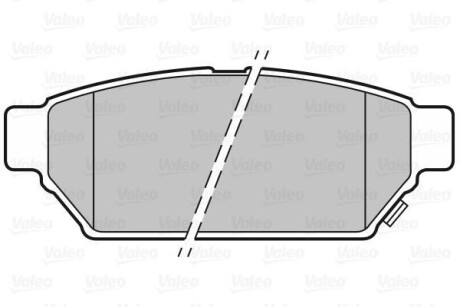 Гальмівні колодки дискові MITSUBISHI/PROTON Carisma/Lancer/Mirage/Colt/Persona "1,3-1,8 "R "91-06 Valeo 301844