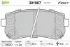 Гальмівні колодки дискові HYUNDAI/KIA i30/ix35/Picanto/Sportage &quot;1,0-2,0 &quot;R &quot;07&gt;&gt; Valeo 301867 (фото 1)