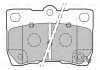 Гальмівні колодки дискові LEXUS GS/IS "2,2-4,3 "R "05-13 Valeo 301888 (фото 1)