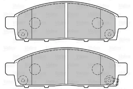 Гальмівні колодки дискові MITSUBISHI L200 "2,4-2,5 "F "05>> Valeo 301893