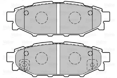 Гальмівні колодки дискові SUBARU/TOYOTA BRZ/Forester/Impreza/Legacy/Outback/GT86 "1,5-3,6 "R "03>> Valeo 301929