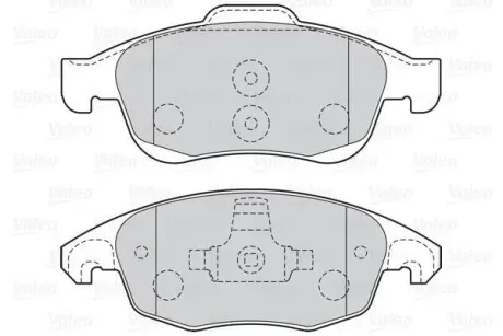 Гальмівні колодки дискові CITROEN/PEUGEOT Berlingo/C4/DS4/5008/Partner "1,2-1,8 "F "06>> Valeo 301997