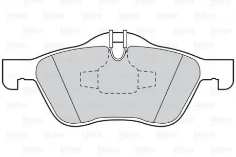 Гальмівні колодки дискові MINI Cooper/One "1,4-1,6 "F "01-07 Valeo 302019