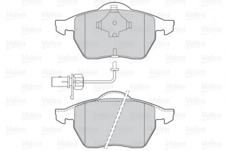 Гальмівні колодки дискові FORD/SEAT/VW Alhambra/Galaxy/Sharan "1,8-2,8 "F "95-10 Valeo 302030