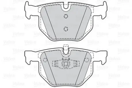 Гальмівні колодки дискові BMW 3(E90,91,92,93)/X1(E84) "2,0-3,0 "R "04-15 Valeo 302075